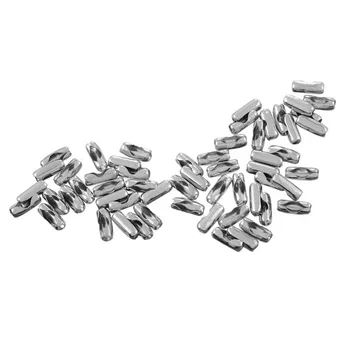 LASPERAL 100PCs Stainless Steel Ball Chain Connector Clasps For Jewelry Silver Tone 15x6.3mm DIY Jewelry Findings Accessories
LASPERAL 100PCs Stainless Steel Ball Chain Connector Clasps For Jewelry Silver Tone 15x6.3mm DIY Jewelry Findings Accessories