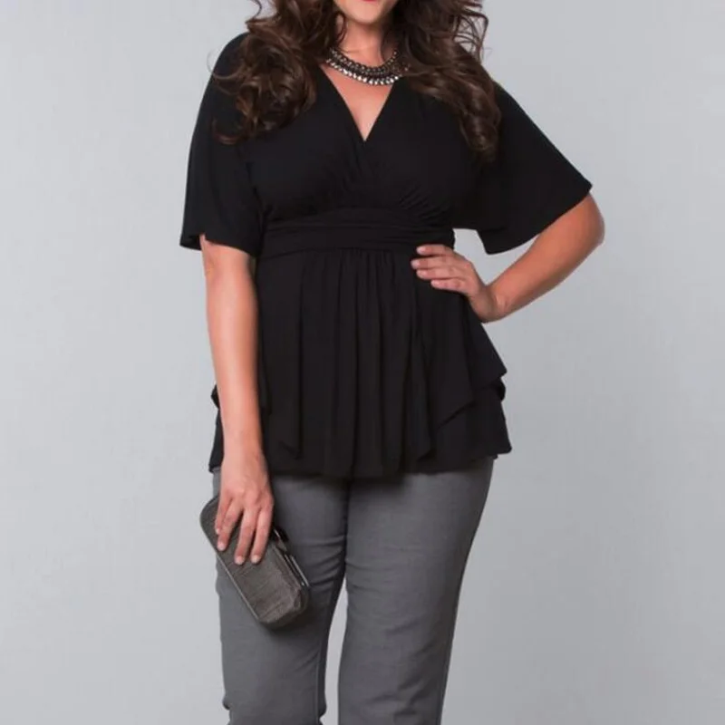 2018 Summer New Black White Plus Size 4XL5XL 6XL Sexy V-Neck Half Sleeve Dress Women Big Size Clothes Tunic Mini Dresses for Fat
2018 Summer New Black White Plus Size 4XL5XL 6XL Sexy V-Neck Half Sleeve Dress Women Big Size Clothes Tunic Mini Dresses for Fat
