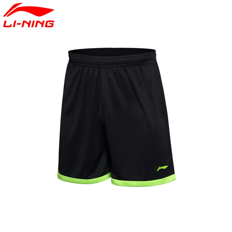 Image Li Ning Men s Soccer Shorts Competition Bottom 100% Polyester LiNing Sports Shorts AAPM065 MKD1476