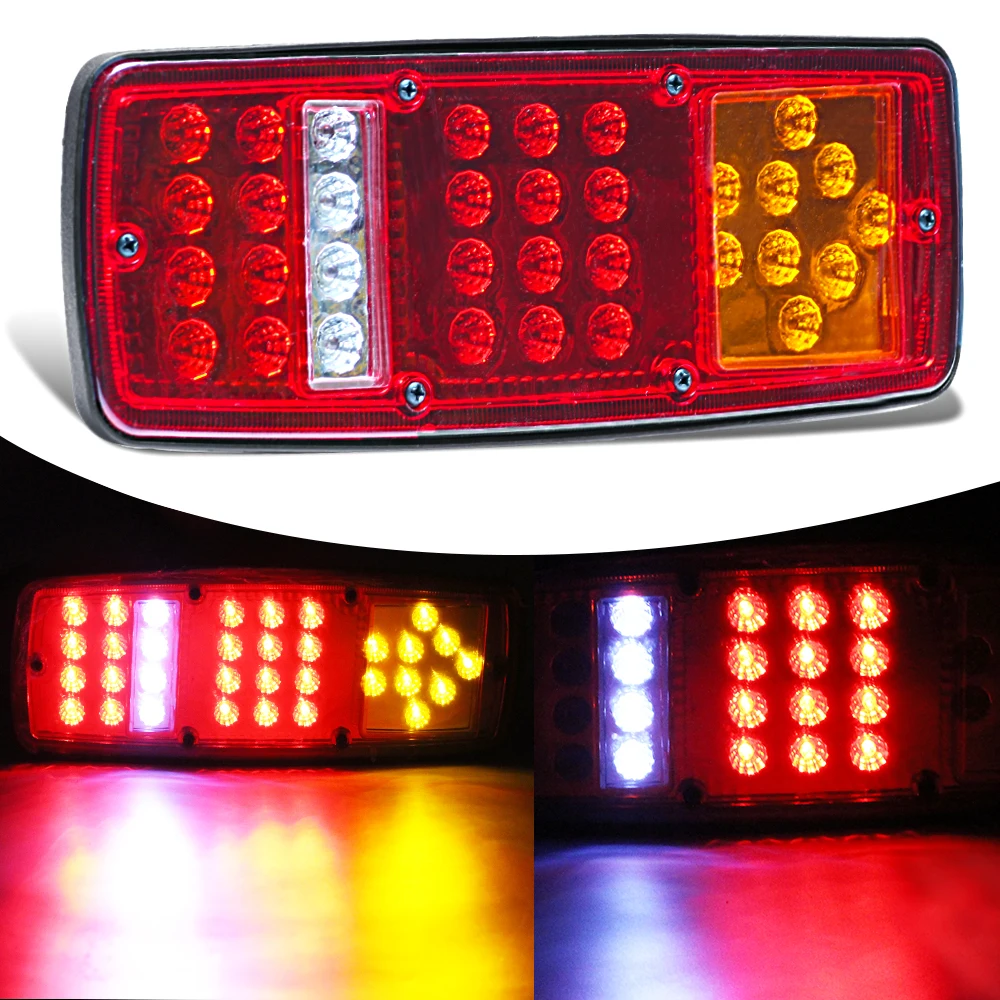 KEYECU Pair 12/24V RV ATV Truck 36LED Red White-Amber Integrated Tail Lights Turn Signal Running Lamp
KEYECU Pair 12/24V RV ATV Truck 36LED Red White-Amber Integrated Tail Lights Turn Signal Running Lamp