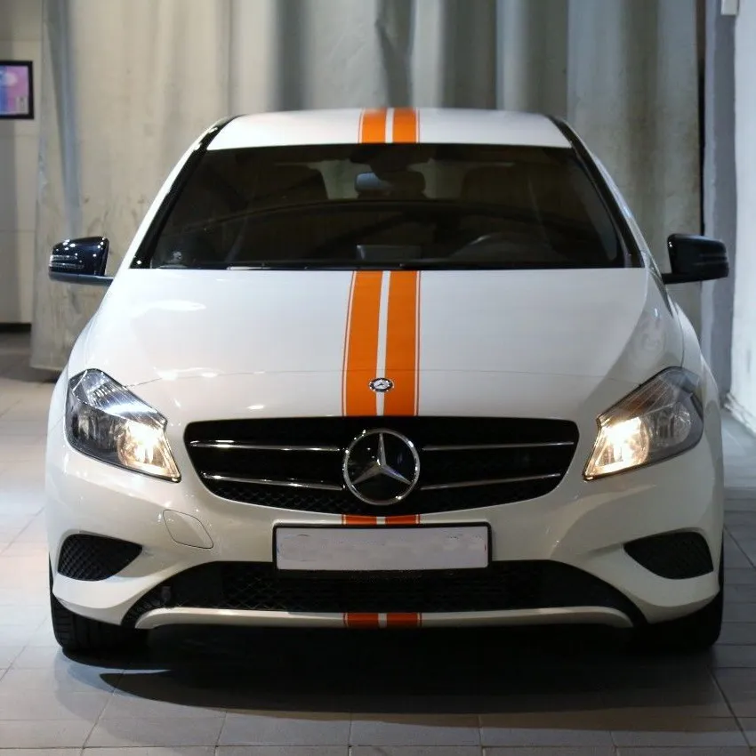 Car Orange Dual Racing stripes Hood Roof Rear Decals for A180 Vinyl Sticker ZC699
Car Orange Dual Racing stripes Hood Roof Rear Decals for A180 Vinyl Sticker ZC699