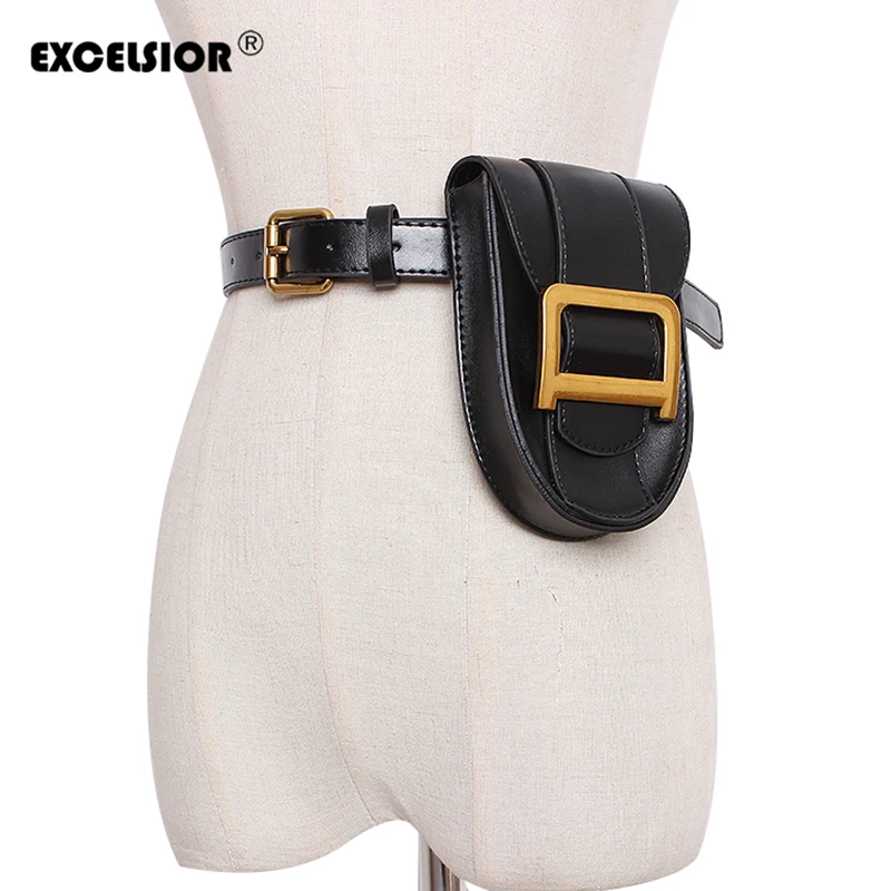 EXCELSIOR Vintage Bags for Women Pack Waist Bag Women Round Belt Bag Big Buckle Leather Chest Handbag Serpentine New Fashion
EXCELSIOR Vintage Bags for Women Pack Waist Bag Women Round Belt Bag Big Buckle Leather Chest Handbag Serpentine New Fashion