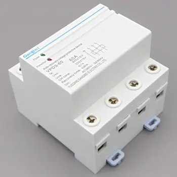 VPD3-60 Three Phase four wire Din rail automatic recovery reconnect over voltage and under voltage protective protection relay
VPD3-60 Three Phase four wire Din rail automatic recovery reconnect over voltage and under voltage protective protection relay