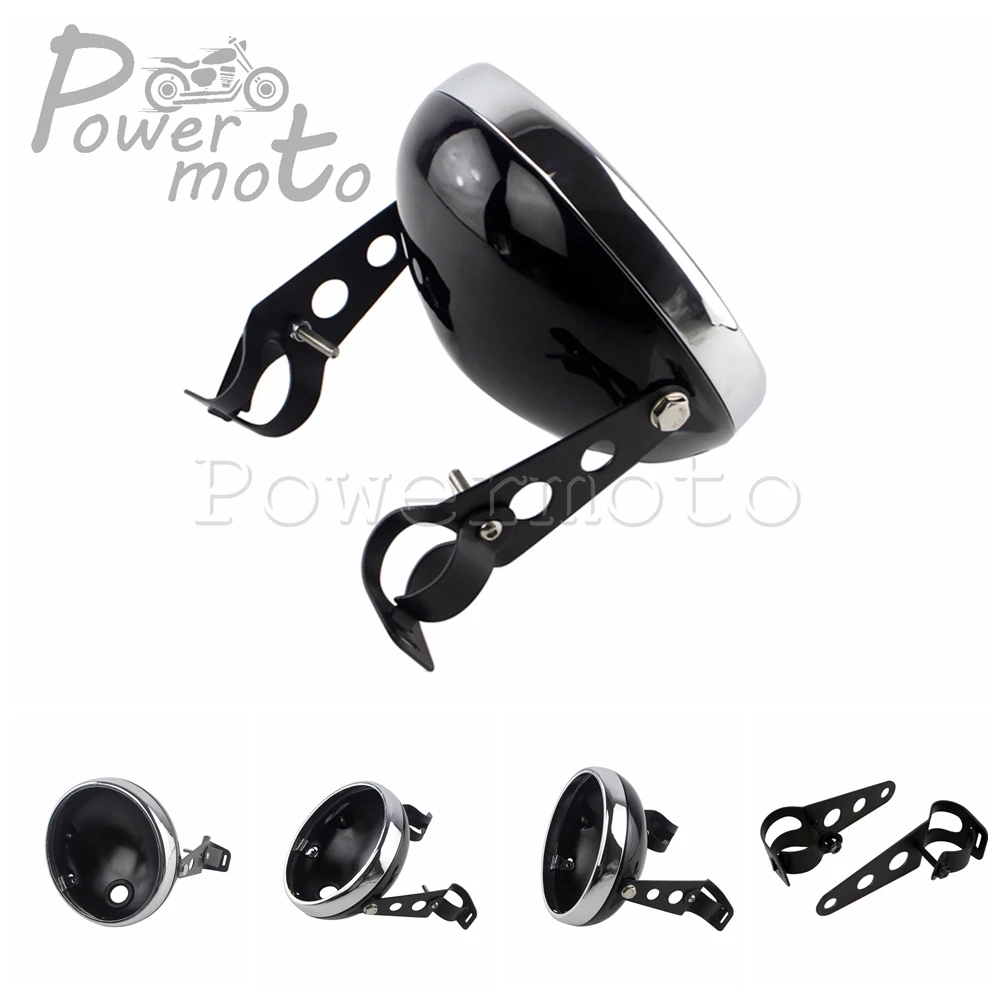Black LED Headlight Housing Universal For Harley Motorcycle 7 inch Retro Headlamp Lighthouse Bucket Shell w/ Mounting Bracket
Black LED Headlight Housing Universal For Harley Motorcycle 7 inch Retro Headlamp Lighthouse Bucket Shell w/ Mounting Bracket