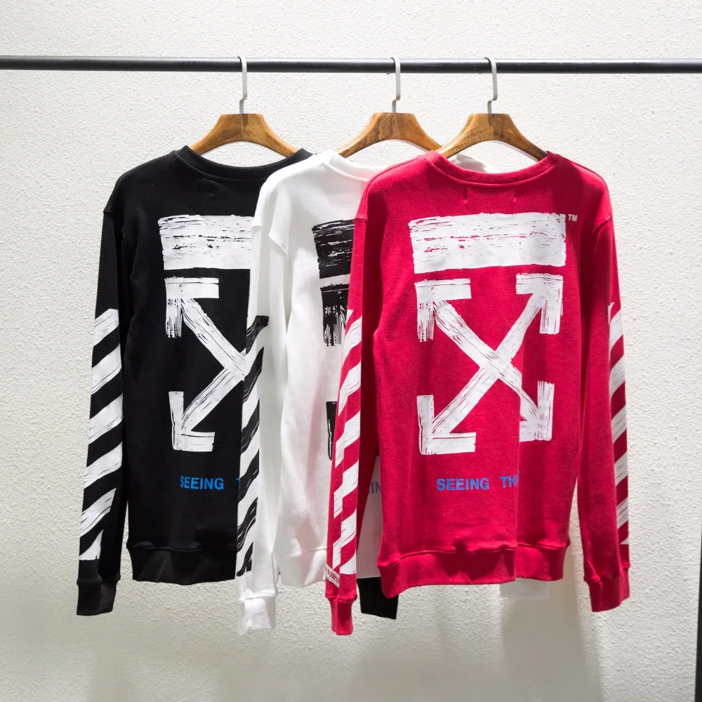 OFF-WHITE Street OW Arrow Graffiti Classic Long Sleeve Couple Large Size Loose Sweatshirt
OFF-WHITE Street OW Arrow Graffiti Classic Long Sleeve Couple Large Size Loose Sweatshirt