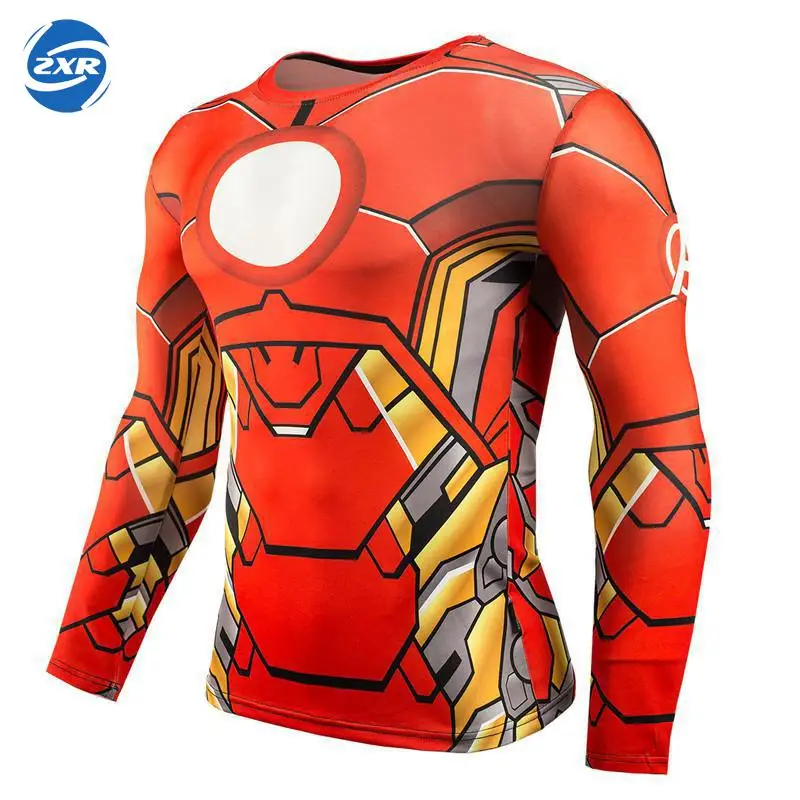 Zuoxiangru T-shirt Running Men Long-sleeved T-shirt High Elasticity Tights Breathable Quick-drying Gym Fitness T-shirt Superhero
Zuoxiangru T-shirt Running Men Long-sleeved T-shirt High Elasticity Tights Breathable Quick-drying Gym Fitness T-shirt Superhero