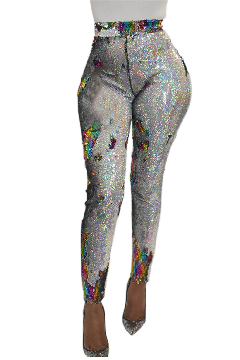 Women High Waist Skinny Sequins Glitter Pants Ankle-Length Pencil Pants Plus Size Sequined Party Trousers Clubwear Streetwear
Women High Waist Skinny Sequins Glitter Pants Ankle-Length Pencil Pants Plus Size Sequined Party Trousers Clubwear Streetwear