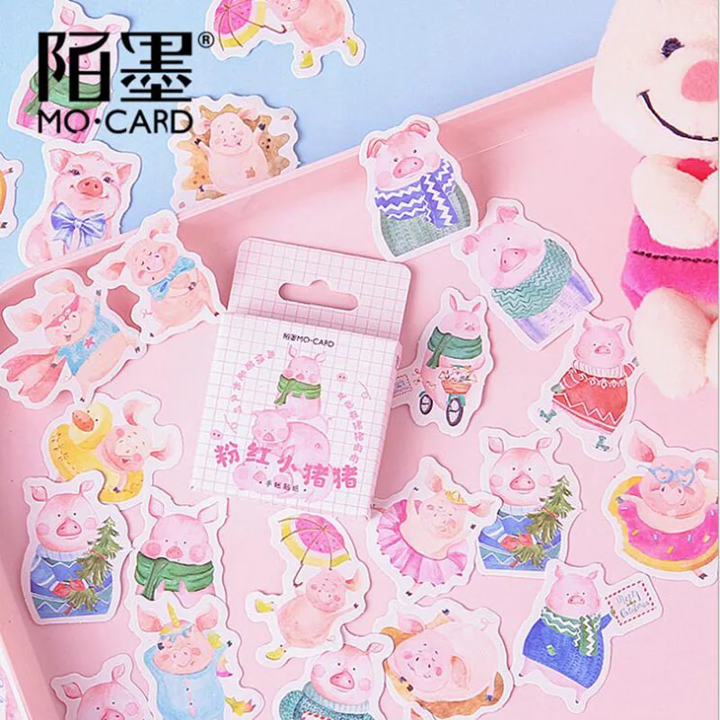 46 Pieces/Pack Pink Cute Pig Boxed Diary Album Sticker Fine Scrapbooking DIY Children Stationery Office Label Sealing Sticker
46 Pieces/Pack Pink Cute Pig Boxed Diary Album Sticker Fine Scrapbooking DIY Children Stationery Office Label Sealing Sticker