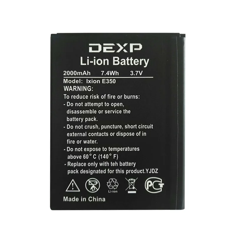 New 2000mAh Battery Replacement Rechargeable For DEXP IXION E350 Mobile Phone Battery
New 2000mAh Battery Replacement Rechargeable For DEXP IXION E350 Mobile Phone Battery