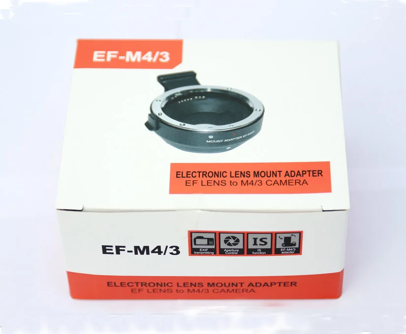EF-MFT Electronic Aperture Control Lens Mount Adapter for Canon EF EF-S to Olympus E-P1 P2 3 Panasonic LUMIX GH2/3/4 M4/3 Camera
EF-MFT Electronic Aperture Control Lens Mount Adapter for Canon EF EF-S to Olympus E-P1 P2 3 Panasonic LUMIX GH2/3/4 M4/3 Camera