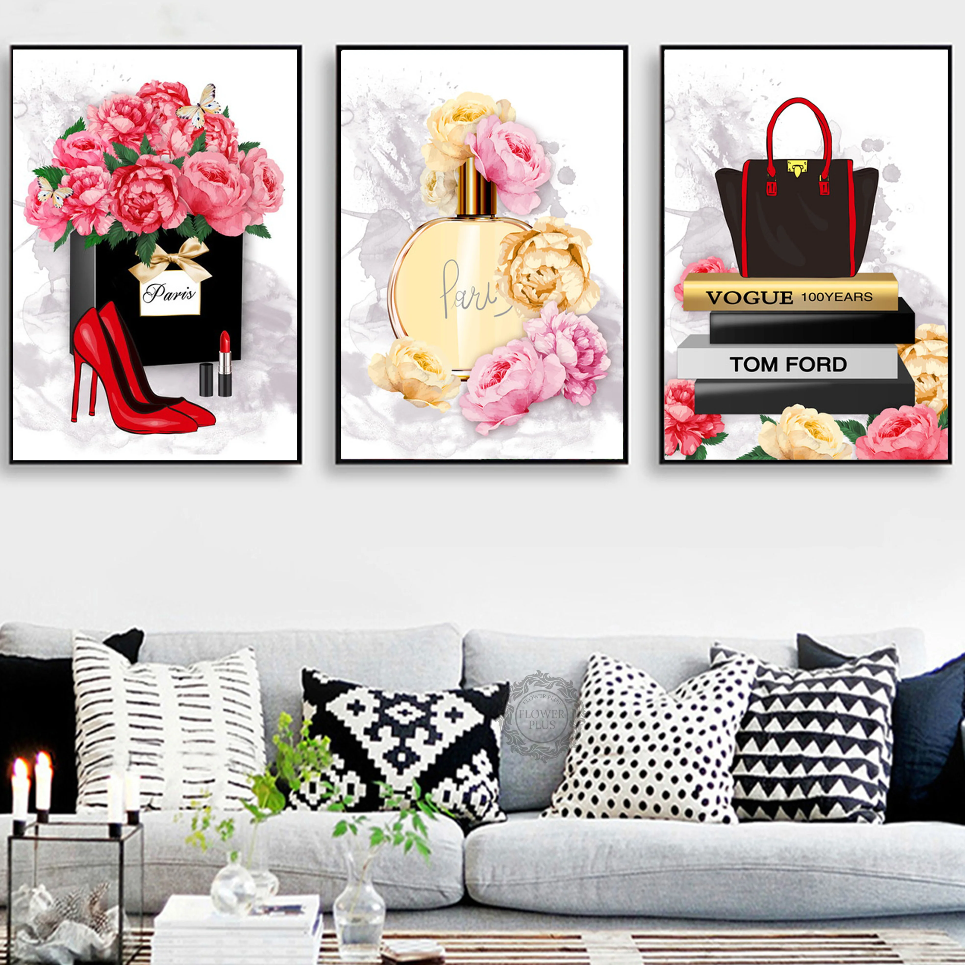 Perfume Lipstick High Heels Wall Art Canvas Painting Paris Nordic Posters And Prints Watercolor Wall Pictures For Living Room
Perfume Lipstick High Heels Wall Art Canvas Painting Paris Nordic Posters And Prints Watercolor Wall Pictures For Living Room
