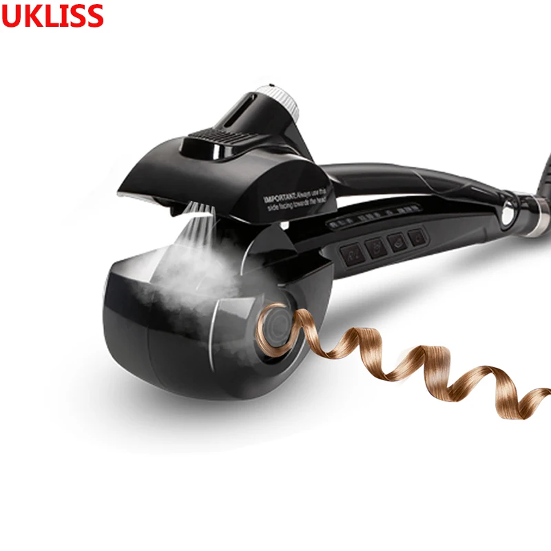 Automatic Steamer Hair Curler Ceramic Curling Iron Hair Rolloer Styler Air Wand Rotating Curler Machine Beauty Care Styling Tool
Automatic Steamer Hair Curler Ceramic Curling Iron Hair Rolloer Styler Air Wand Rotating Curler Machine Beauty Care Styling Tool