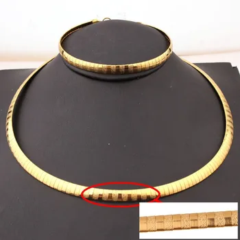 6mm Wide Wholesale 316L Stainless Steel Gold Tone Choker Collar Chain Men Women Necklace 18" & Bracelet 8" Jewelry Sets Hotsale
6mm Wide Wholesale 316L Stainless Steel Gold Tone Choker Collar Chain Men Women Necklace 18" & Bracelet 8" Jewelry Sets Hotsale