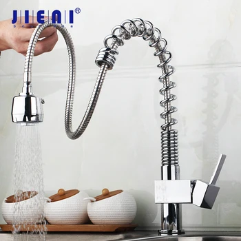 JIENI Kitchen Sink Faucet Pull Out Spray Swivel Spout Chrome Brass Finish Deck Mounted Tap Hot & Cold Mixer Polish Tap
JIENI Kitchen Sink Faucet Pull Out Spray Swivel Spout Chrome Brass Finish Deck Mounted Tap Hot & Cold Mixer Polish Tap