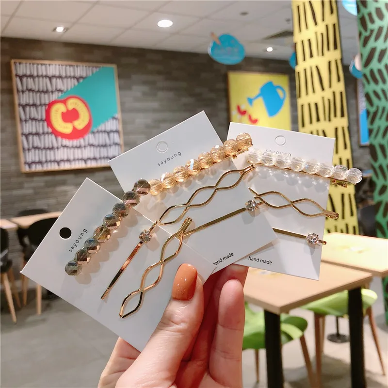 Korean Handmade Crystal Geometric Alloy Adult Woman Girls Hairpins Hair clips Head wear Sets Accessories-JQAWHRP083C5
Korean Handmade Crystal Geometric Alloy Adult Woman Girls Hairpins Hair clips Head wear Sets Accessories-JQAWHRP083C5