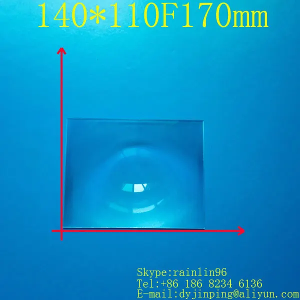Free shipping rectangle Fresnel Lens 140*110 focal length 170mm , DIY projector fresnel lens focal length lines 0.3MM
Free shipping rectangle Fresnel Lens 140*110 focal length 170mm , DIY projector fresnel lens focal length lines 0.3MM