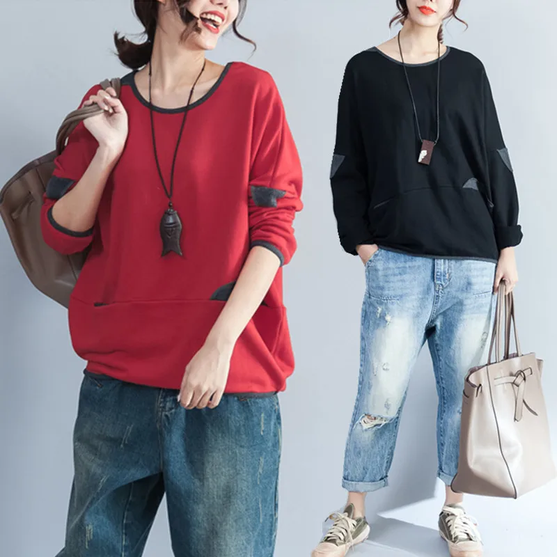 Plus Size 5XL NEW Spring Autumn Women Clothing European Fashion Cotton Tops Tee Lady Female Big Loose Long Sleeve Femme T shirt
Plus Size 5XL NEW Spring Autumn Women Clothing European Fashion Cotton Tops Tee Lady Female Big Loose Long Sleeve Femme T shirt