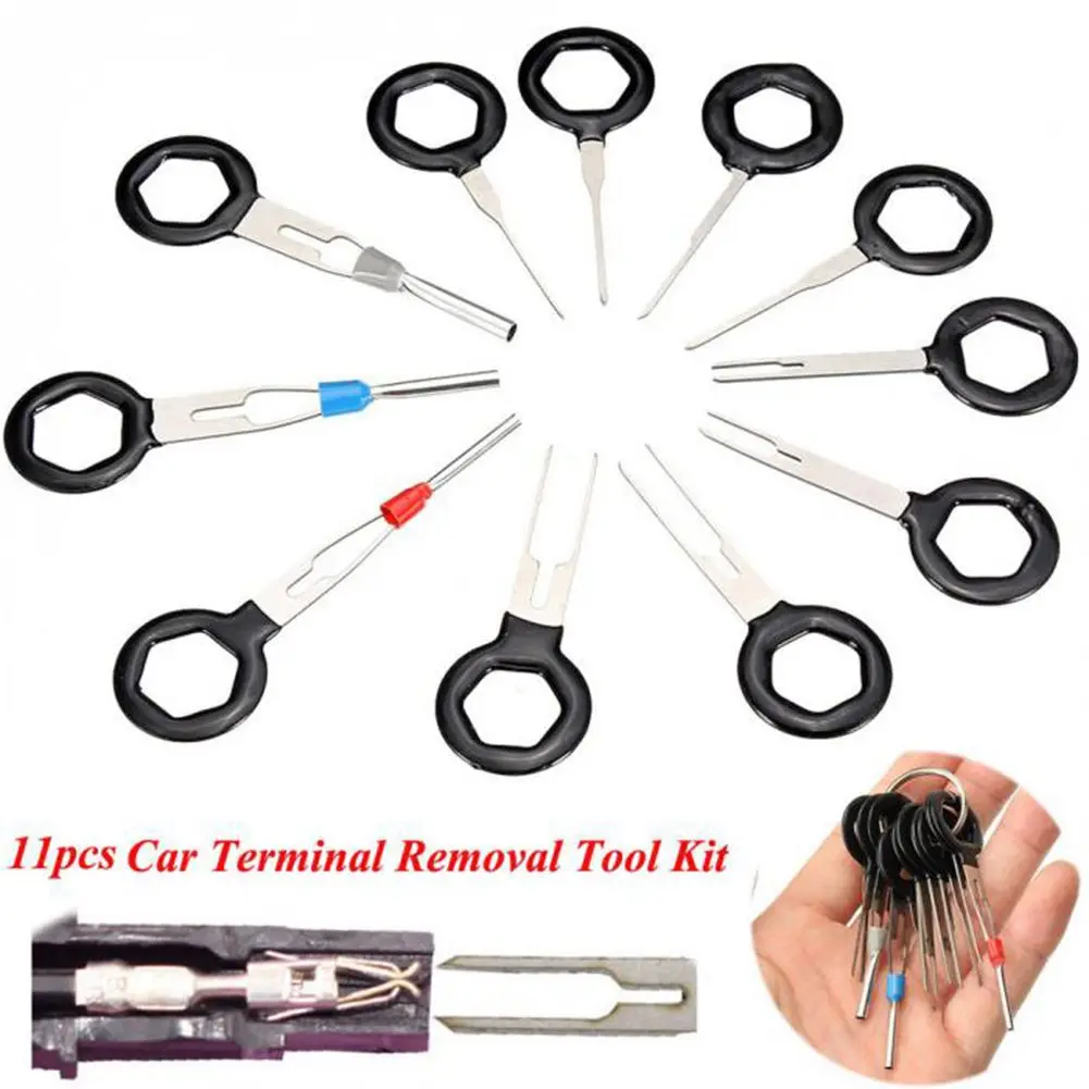 Hot 11PCS Auto Car Plug Circuit Board Wire Harness Terminal Extraction Pick Connector Crimp Pin Back Needle Remove Tool S Retail
Hot 11PCS Auto Car Plug Circuit Board Wire Harness Terminal Extraction Pick Connector Crimp Pin Back Needle Remove Tool S Retail