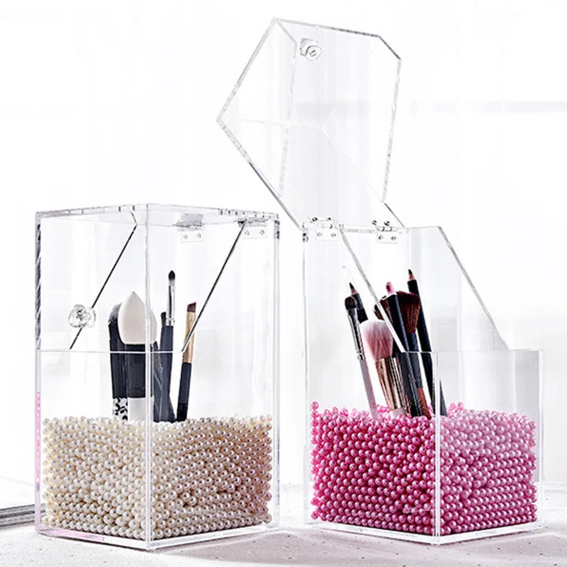 Acrylic Clear Transparent Makeup Brush Storage Box With Cover Plastic Makeup Organizer Cosmetic Tool Holder Rack Pearl
Acrylic Clear Transparent Makeup Brush Storage Box With Cover Plastic Makeup Organizer Cosmetic Tool Holder Rack Pearl