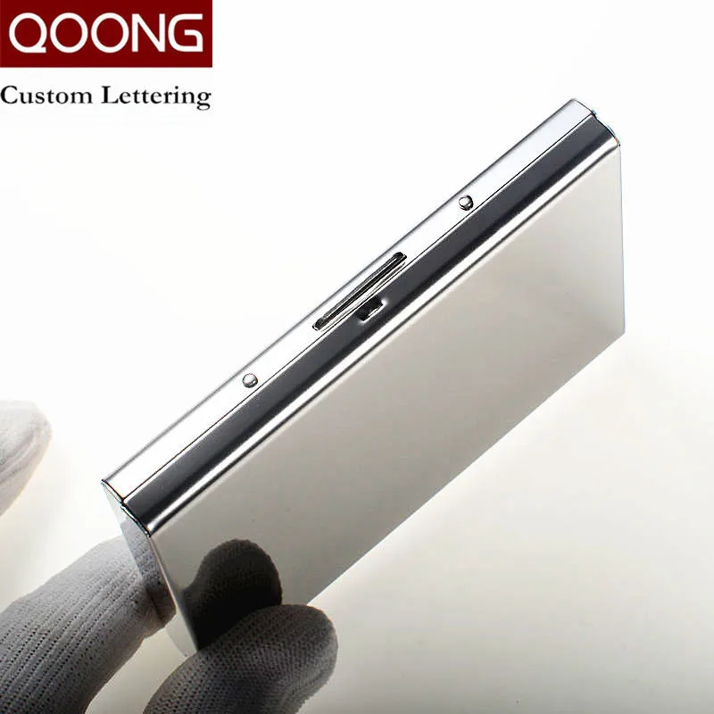 QOONG 2 PCS Stainless Steel Business Men Women Credit Card Holder ID Card Case Protector Rfid Travel Metal Card Wallet Carteira
QOONG 2 PCS Stainless Steel Business Men Women Credit Card Holder ID Card Case Protector Rfid Travel Metal Card Wallet Carteira