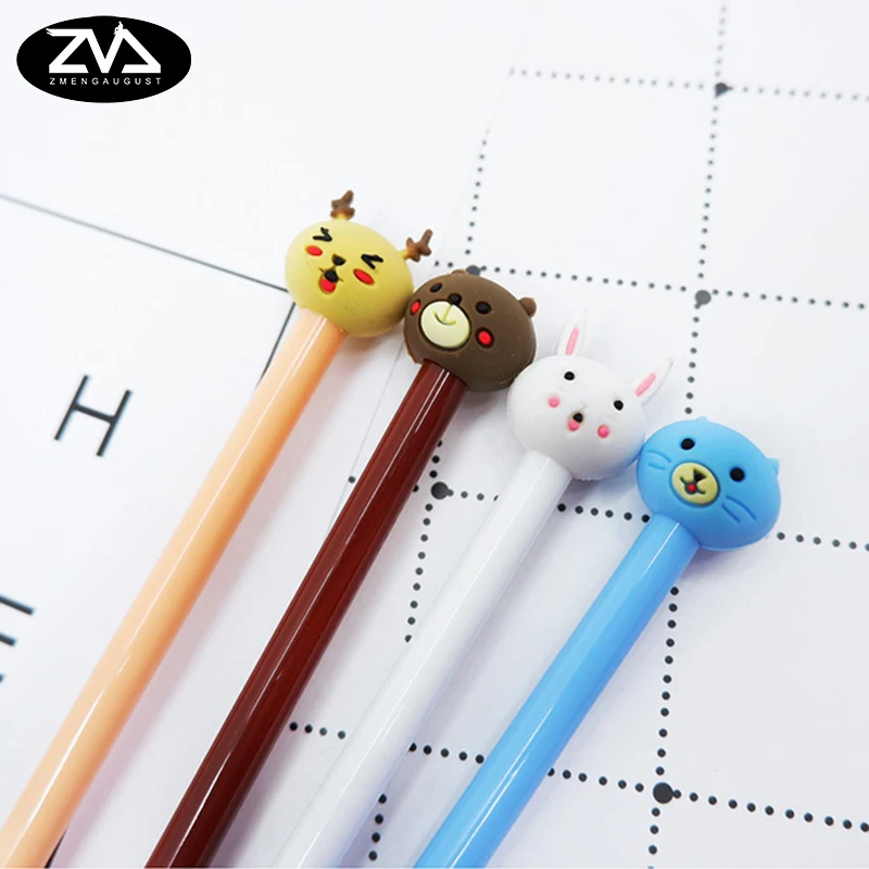 4pcs/lot Cartoon forest animal neutral pen Student signature pen Student Office caneta child Reward Gift stationery
4pcs/lot Cartoon forest animal neutral pen Student signature pen Student Office caneta child Reward Gift stationery