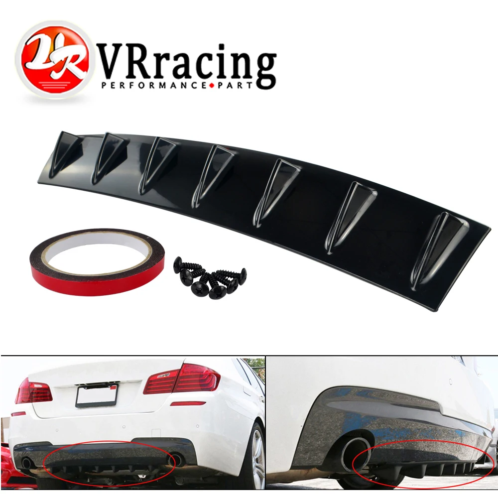 VR RACING - ABS Plastic Universal Black Rear Bumper Lip Chassis Diffuser Spoiler 7 Fin Shark Fin Style VR-SFB04-7
VR RACING - ABS Plastic Universal Black Rear Bumper Lip Chassis Diffuser Spoiler 7 Fin Shark Fin Style VR-SFB04-7