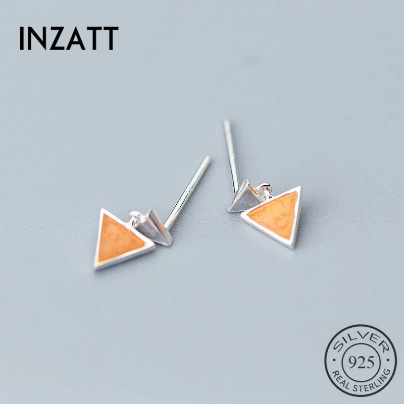INZATT Punk Geometric Triangle Enamel Drop Earrings Fashion 925 Sterling Silver Three Colors For Women Party Personality Gift
INZATT Punk Geometric Triangle Enamel Drop Earrings Fashion 925 Sterling Silver Three Colors For Women Party Personality Gift