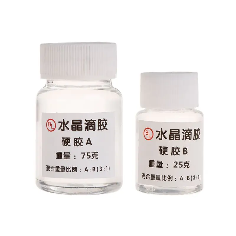2 Pcs/Set Crystal Glue Epoxy Resin Hard Glue AB 3:1 Transparent DIY Jewelry Making Necklace Pendant Handmade Materials
2 Pcs/Set Crystal Glue Epoxy Resin Hard Glue AB 3:1 Transparent DIY Jewelry Making Necklace Pendant Handmade Materials