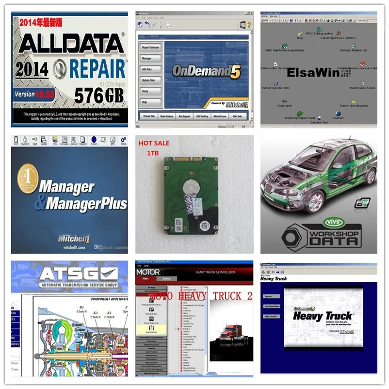 2019 Top-Rated alldata software 10.53 mitchell on demand 2015 + ATSG +ElsaWin 5.2 + manager plus +truck 1tb hdd with 8 softwares
2019 Top-Rated alldata software 10.53 mitchell on demand 2015 + ATSG +ElsaWin 5.2 + manager plus +truck 1tb hdd with 8 softwares