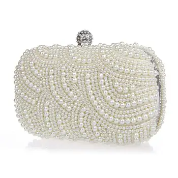 100% Hand made Luxury Pearl Clutch bags Women Purse Diamond Chain white Evening Bags for Party Wedding black Bolsa Feminina
100% Hand made Luxury Pearl Clutch bags Women Purse Diamond Chain white Evening Bags for Party Wedding black Bolsa Feminina