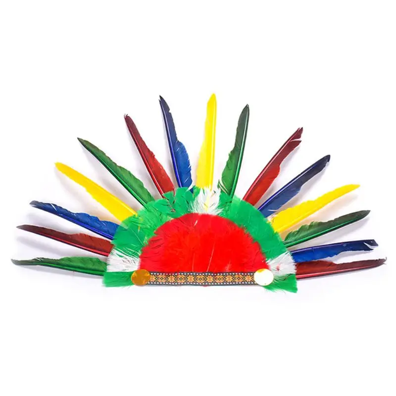 Colorful Feather Hats Headband Indian Style Headwear Cap Headdress For Halloween Party Decor
Colorful Feather Hats Headband Indian Style Headwear Cap Headdress For Halloween Party Decor