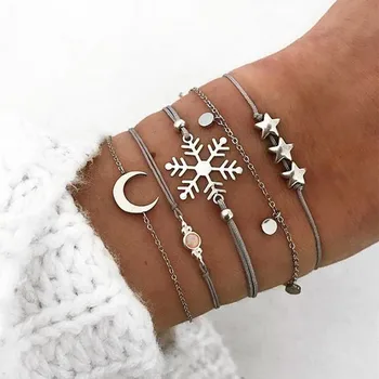 DIEZI Bohemian Snowflake Moon Star Bracelets Bangles For Women Heart Rope Bracelets Sets Jewelry Gifts 2019 New Vintage
DIEZI Bohemian Snowflake Moon Star Bracelets Bangles For Women Heart Rope Bracelets Sets Jewelry Gifts 2019 New Vintage