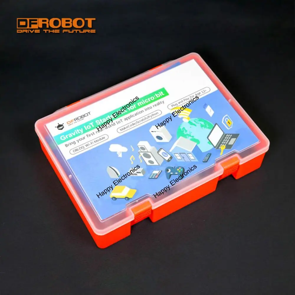 DFRobot Gravity IoT Starter Kit for micro:bit with micro:bit microcontroller Wi-Fi module and 7 sensors actuators for beginners
DFRobot Gravity IoT Starter Kit for micro:bit with micro:bit microcontroller Wi-Fi module and 7 sensors actuators for beginners