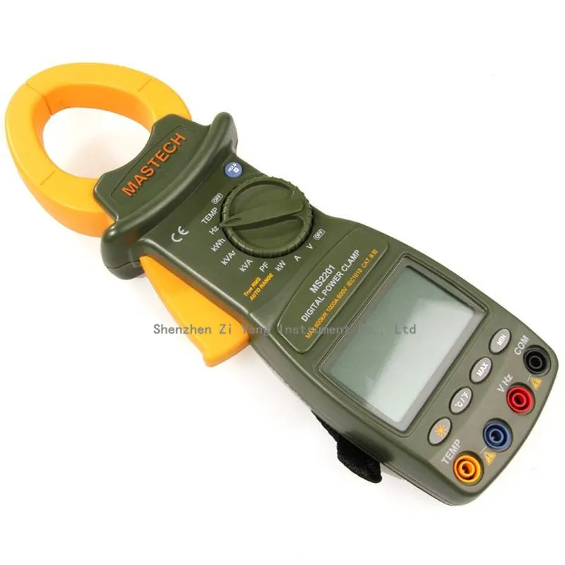 MASTECH MS2201 Digital Power Clamp Meter ACTIVE/APPARENT/REACTIVE POWER POWER FACTOR and ACTIVE ENERGY Tester
MASTECH MS2201 Digital Power Clamp Meter ACTIVE/APPARENT/REACTIVE POWER POWER FACTOR and ACTIVE ENERGY Tester