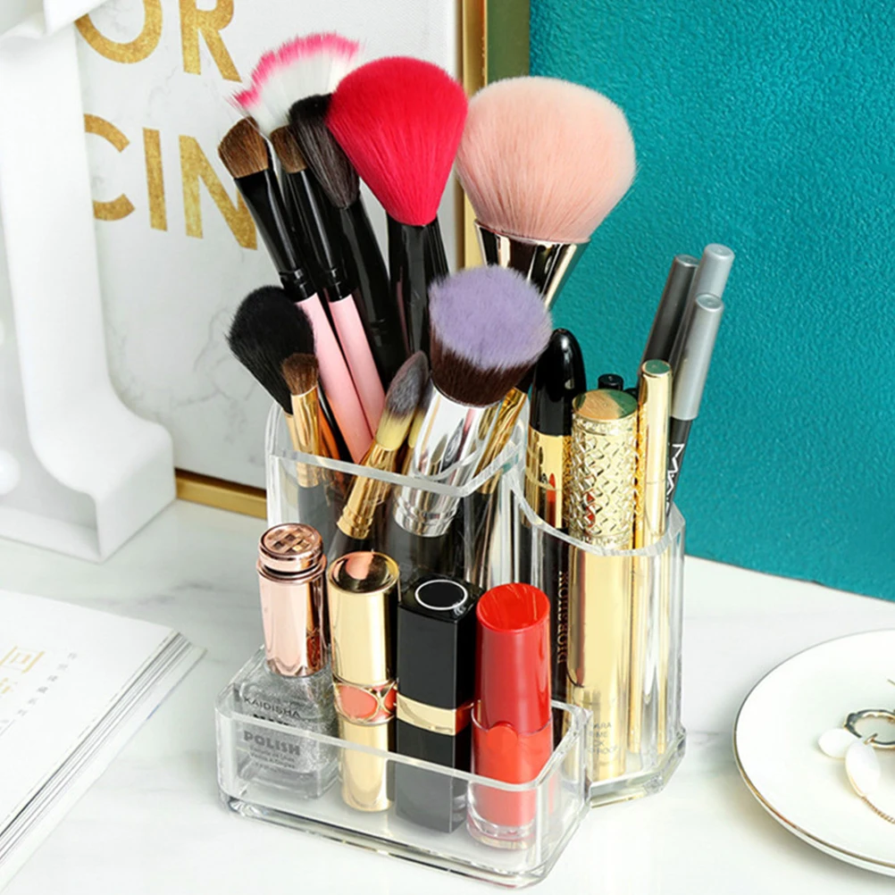 Makeup Brush Holder Cosmetics Organizer Practical Multi-Functional Transparent Desktop Storage Case Container Make Up Holder
Makeup Brush Holder Cosmetics Organizer Practical Multi-Functional Transparent Desktop Storage Case Container Make Up Holder