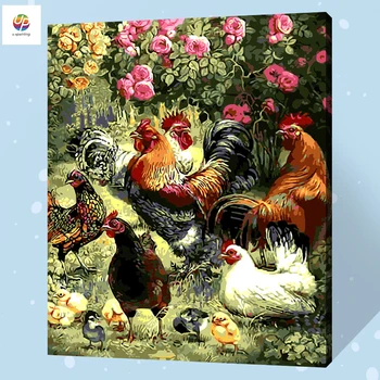 Garden Hens Cocks DIY Painting By Numbers Acrylic Paint By Number Hand Painted Oil Painting Canvas For Home Decor free shipment
Garden Hens Cocks DIY Painting By Numbers Acrylic Paint By Number Hand Painted Oil Painting Canvas For Home Decor free shipment