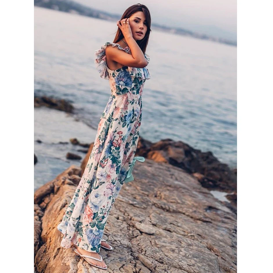 Midsummer Romantic Floral Print Linen Dress Sleeveless Frilled Garden Party Long Dress Sexy bohemian holiday dress
Midsummer Romantic Floral Print Linen Dress Sleeveless Frilled Garden Party Long Dress Sexy bohemian holiday dress