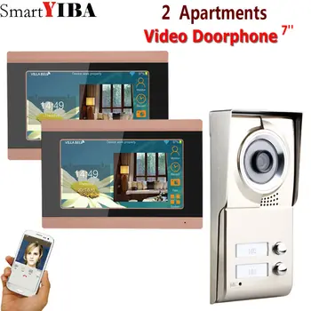 SmartYIBA 7inch Record wireless Wifi 2 Apartments Video Door Phone Intercom System IR-CUT HD 1000TVL Camera Doorbell Camera
SmartYIBA 7inch Record wireless Wifi 2 Apartments Video Door Phone Intercom System IR-CUT HD 1000TVL Camera Doorbell Camera