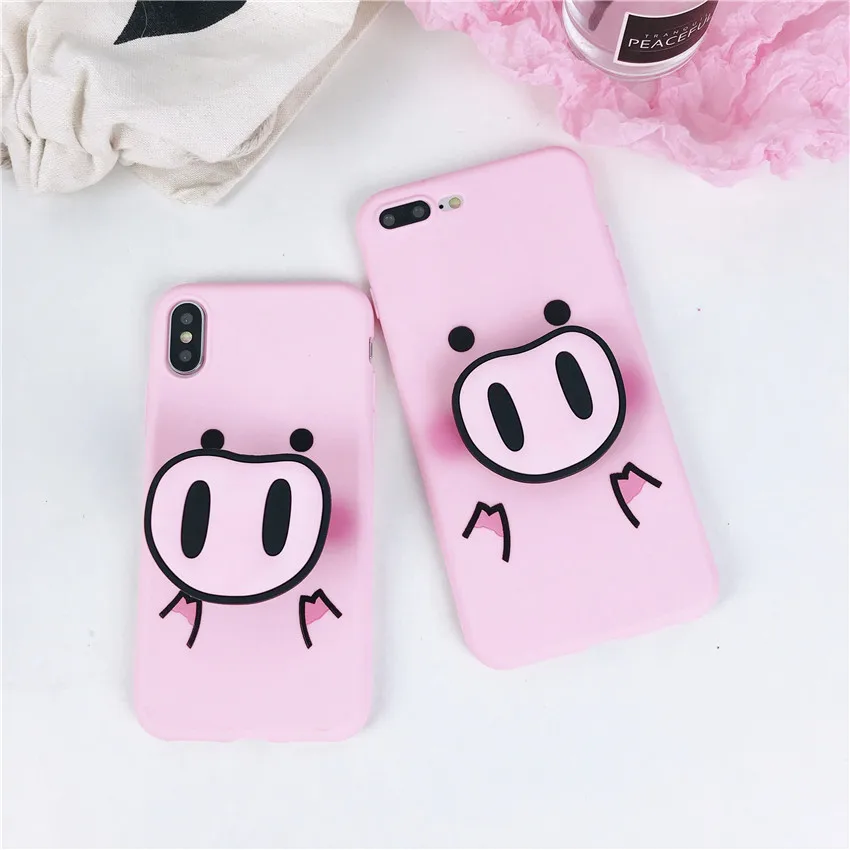 Cute cartoon pink pig phone case for iPhone 6 6S 7 8 PLUS X XR XS MAX anti-fall luxury mobile phone holder
Cute cartoon pink pig phone case for iPhone 6 6S 7 8 PLUS X XR XS MAX anti-fall luxury mobile phone holder