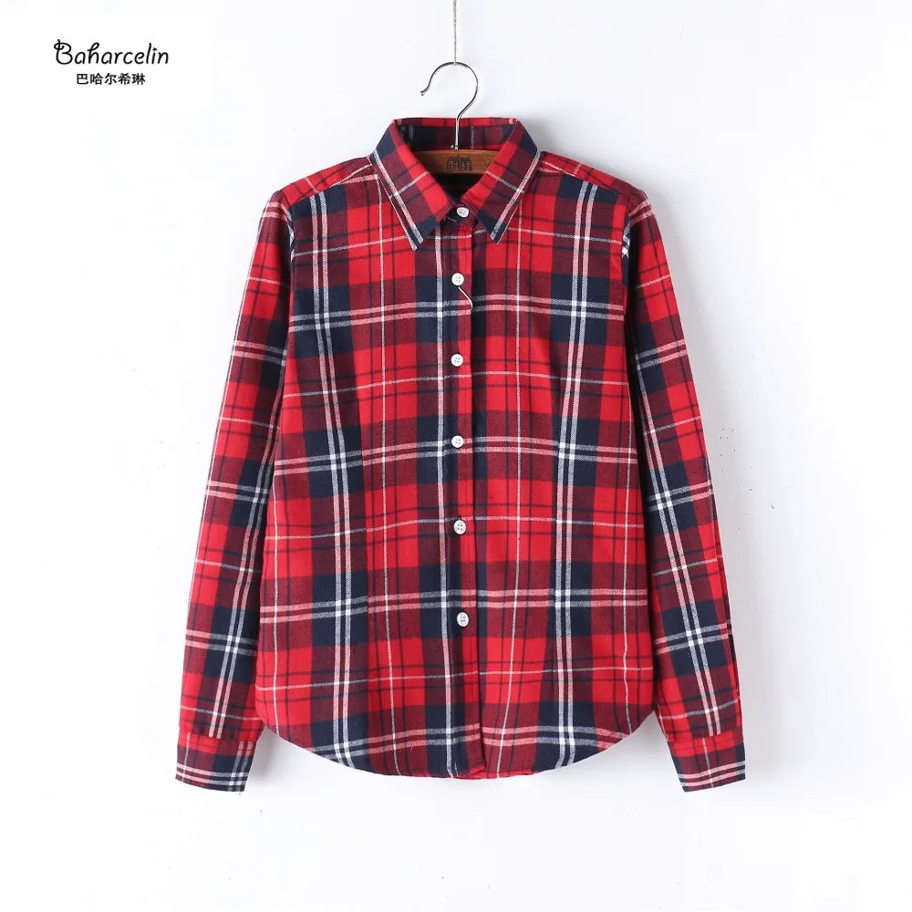 Baharcelin Big Plus Size Plaid Shirt Women Cotton Casual Leisure Blouse Long Sleeve Checked Shirts Female Tops Blusas Femininas
Baharcelin Big Plus Size Plaid Shirt Women Cotton Casual Leisure Blouse Long Sleeve Checked Shirts Female Tops Blusas Femininas