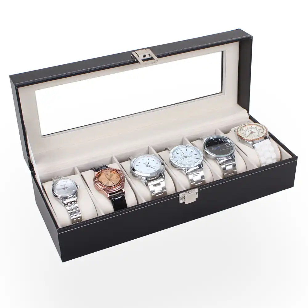 display storage box mechanical watches box flip cover showcase