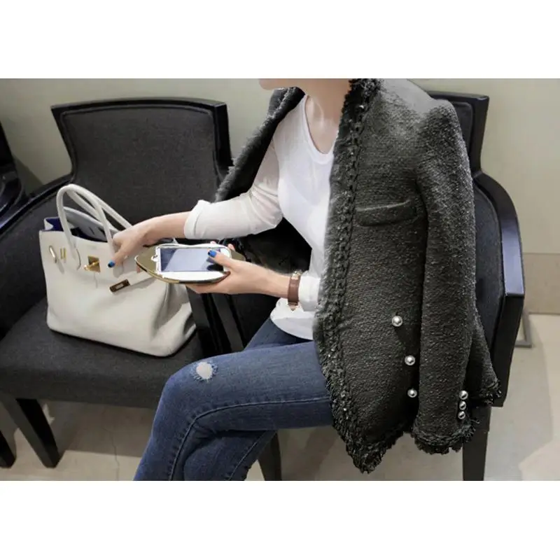White coat Vintage Woolen jackets Coats Womens Tweed jacket Casaco Feminino Elegant ladies Wool Coat Slim Female Short Jackets
White coat Vintage Woolen jackets Coats Womens Tweed jacket Casaco Feminino Elegant ladies Wool Coat Slim Female Short Jackets