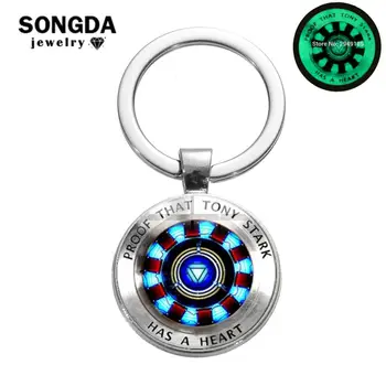SONGDA 2019 Newest Luminous Iron Man Tony Stark Keychain Proof That Tony Stark Has A Heart Arc Reactor Key Chain Glowing Jewelry
SONGDA 2019 Newest Luminous Iron Man Tony Stark Keychain Proof That Tony Stark Has A Heart Arc Reactor Key Chain Glowing Jewelry