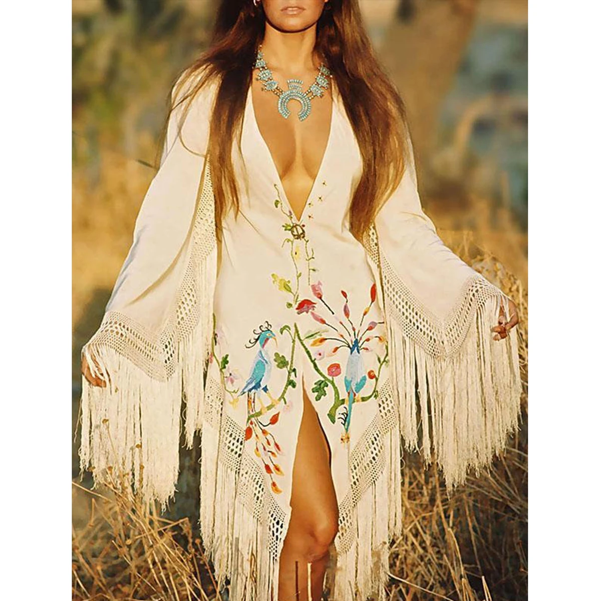 Jastie 2018 Spring Autumn Jacket Shirt Boho Hippie flower embroidery tassel Women Cardigan Jacket Casual Beach long Top
Jastie 2018 Spring Autumn Jacket Shirt Boho Hippie flower embroidery tassel Women Cardigan Jacket Casual Beach long Top