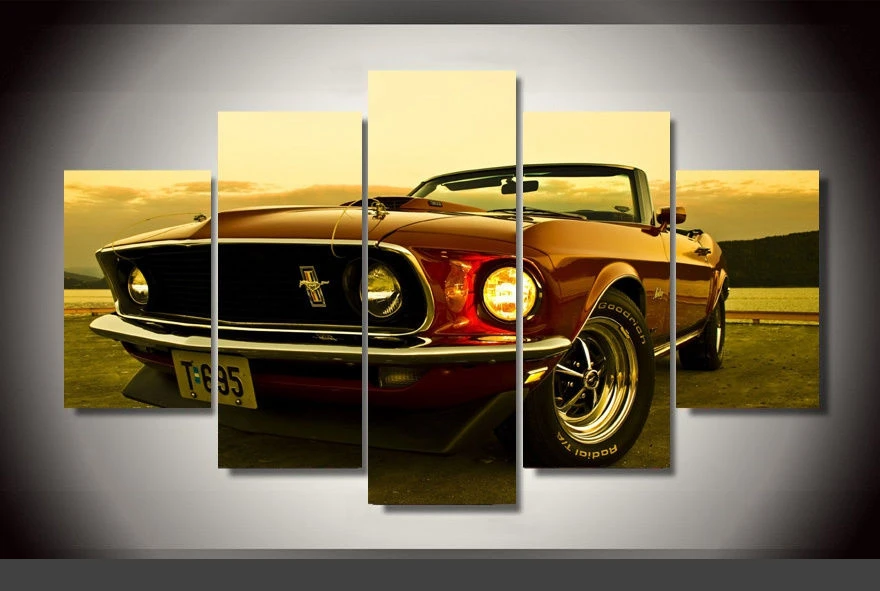 Modern Indoor Decor Original Z5 Ford Mustang car print decoration canvas in 5 pieces
Modern Indoor Decor Original Z5 Ford Mustang car print decoration canvas in 5 pieces