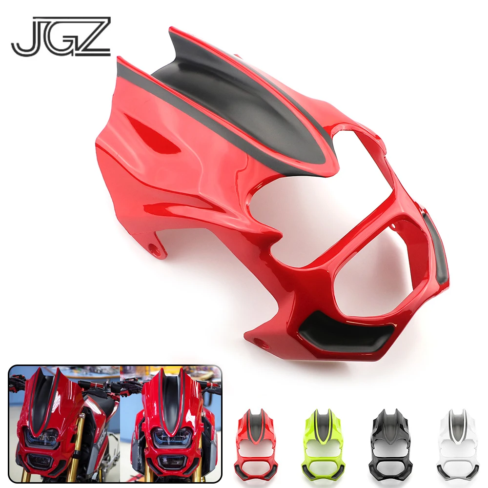 Motorcycle Headlight Cover ABS Front Wind Guard Modified Windshield Decorate Red Yellow Black for Honda GROM MSX125SF 2016 2017
Motorcycle Headlight Cover ABS Front Wind Guard Modified Windshield Decorate Red Yellow Black for Honda GROM MSX125SF 2016 2017