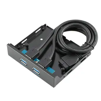 3.5 inch Front Panel USB Hub with 2 USB3.0 USB 3.0 Ports - motherboard 20 Pin 20pin DIY Connector & 2ft Adapter Cable 60cm 2ft
3.5 inch Front Panel USB Hub with 2 USB3.0 USB 3.0 Ports - motherboard 20 Pin 20pin DIY Connector & 2ft Adapter Cable 60cm 2ft