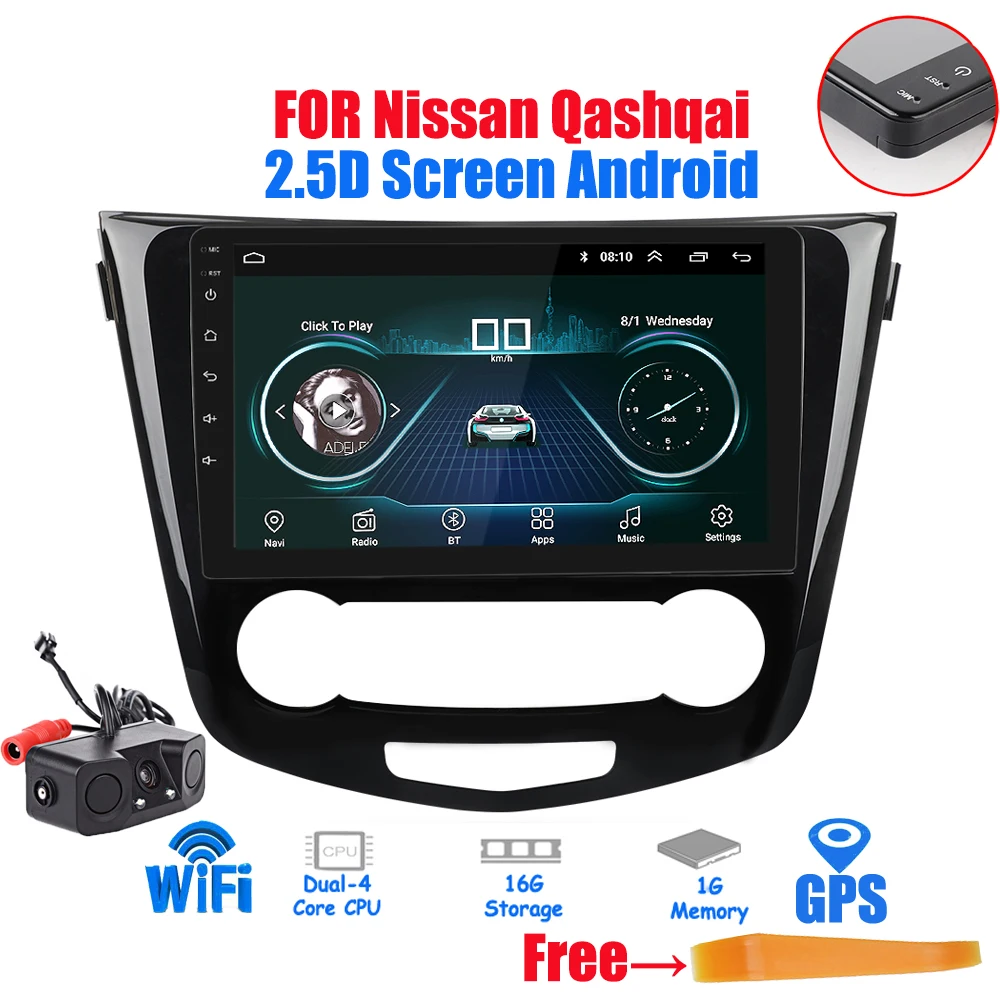 10.1" 2 din 2.5D Screen Android 8.1 Car Radio GPS Navigation Multimedia Player for Nissan X-Trail Qashqai 2014-2017 wifi Stereo
10.1" 2 din 2.5D Screen Android 8.1 Car Radio GPS Navigation Multimedia Player for Nissan X-Trail Qashqai 2014-2017 wifi Stereo