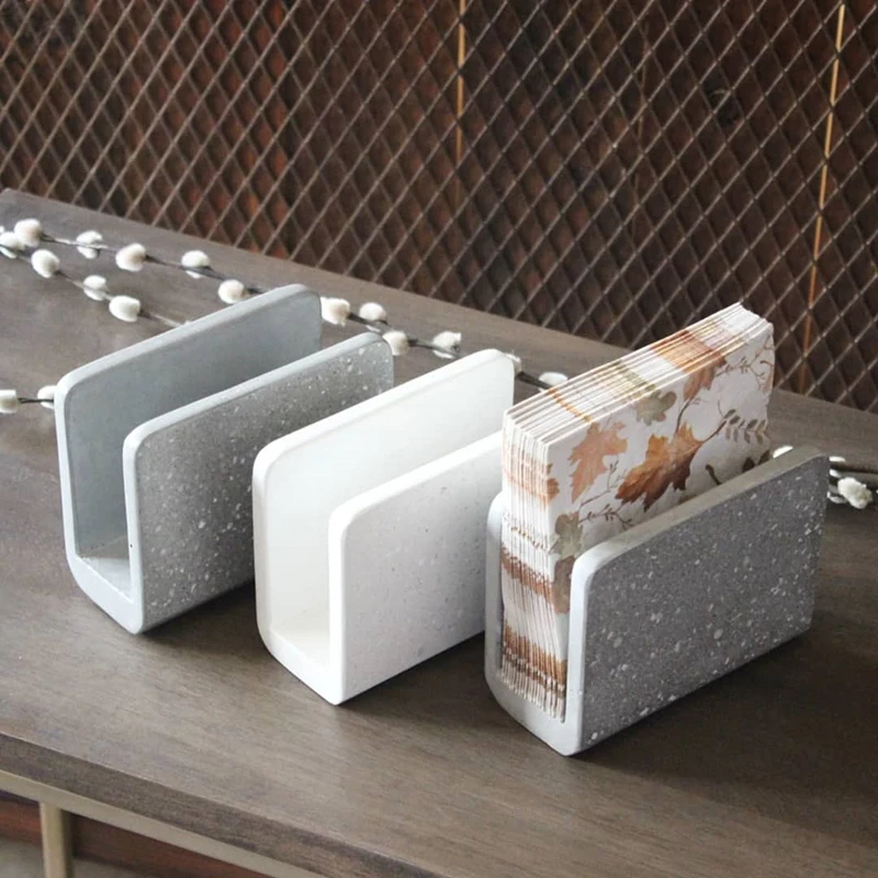 Concrete tissue box silicone mold cement towel box creative plaster concrete handicraft mould for home ecoration
Concrete tissue box silicone mold cement towel box creative plaster concrete handicraft mould for home ecoration