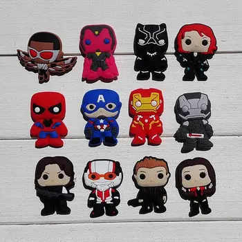 12pcs/set Cute Avengers Style PVC Shoe Charms Shoe Accessories Decoration Fit Bands Bracelets Croc JIBZ Shoe Buckles Ornaments
12pcs/set Cute Avengers Style PVC Shoe Charms Shoe Accessories Decoration Fit Bands Bracelets Croc JIBZ Shoe Buckles Ornaments